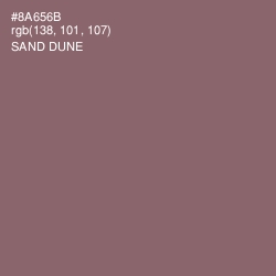 #8A656B - Sand Dune Color Image